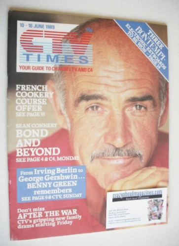 CTV Times magazine - 10-16 June 1989 - Sean Connery cover