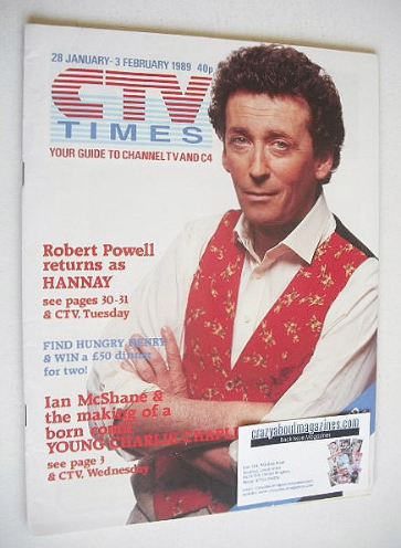 CTV Times magazine - 28 January - 3 February 1989 - Robert Powell cover