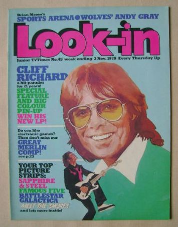 Look In magazine - Cliff Richard cover (3 November 1979)