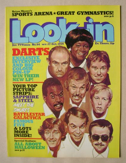 Look In magazine - Darts cover (27 October 1979)