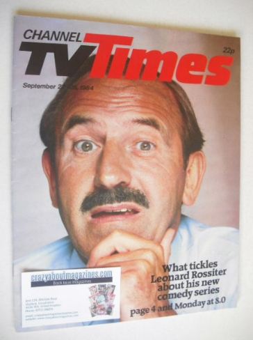 CTV Times magazine - 22-28 September 1984 - Leonard Rossiter cover