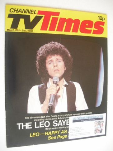 CTV Times magazine - 15-21 March 1980 - Leo Sayer cover
