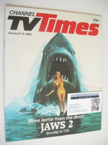 CTV Times magazine - 8-14 January 1983 - Jaws 2 cover