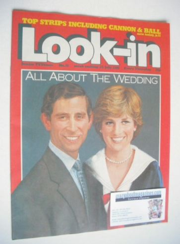 Look In magazine - Prince Charles and Princess Diana cover (25 July 1981)