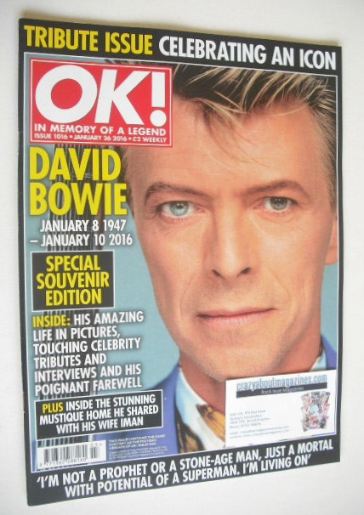 OK! magazine - David Bowie cover (26 January 2016 - Issue 1016)