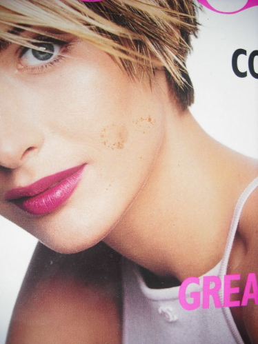 British Vogue magazine - March 1998 - Georgina Grenville cover