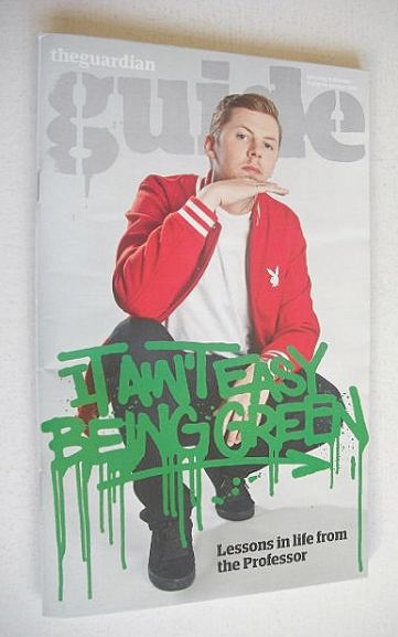 <!--2011-10-08-->The Guardian Guide magazine - Professor Green cover (8 Oct