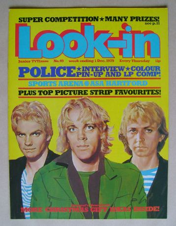 <!--1979-12-01-->Look In magazine - The Police cover (1 December 1979)