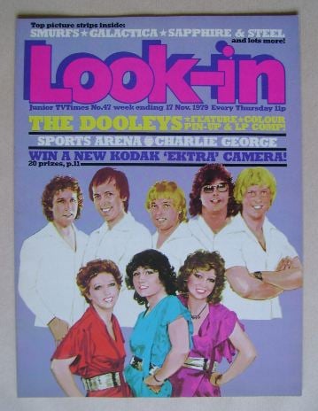 <!--1979-11-17-->Look In magazine - The Dooleys cover (17 November 1979)