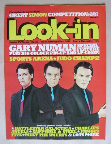 Look In magazine - Gary Numan cover (8 December 1979)