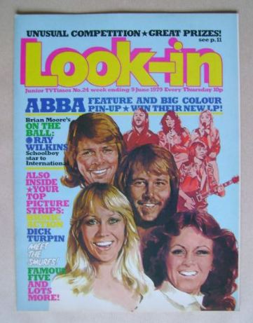 <!--1979-06-16-->Look In magazine - Abba cover (9 June 1979)