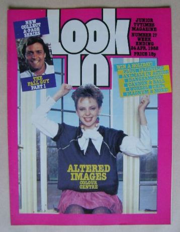 Look In magazine - Clare Grogan cover (24 April 1982)