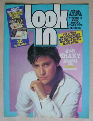Look In magazine - Shakin' Stevens cover (17 April 1982)