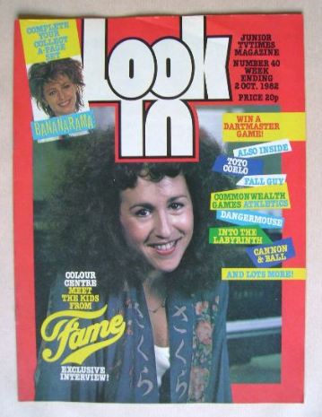 Look In magazine - Valerie Landsburg cover (2 October 1982)