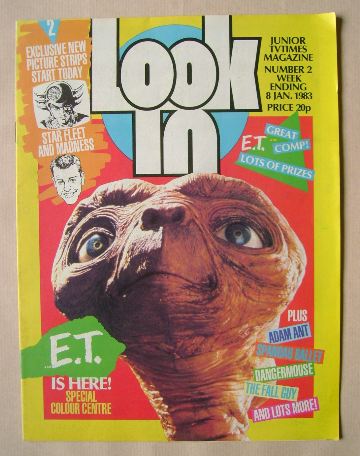 Look In magazine - E.T. cover (8 January 1983)