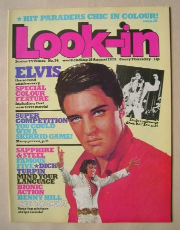 Look In magazine - Elvis Presley cover (18 August 1979)