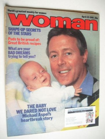 <!--1981-04-25-->Woman magazine - Michael Aspel cover (25 April 1981)