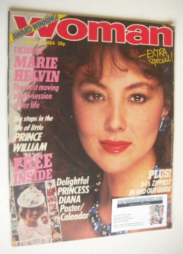 Woman magazine - Marie Helvin cover (7 January 1984)