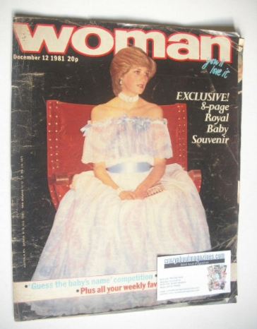 Woman magazine - Princess Diana cover (12 December 1981)