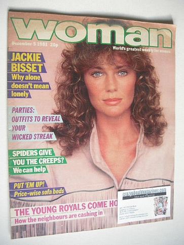 Woman magazine - Jacqueline Bisset cover (5 December 1981)