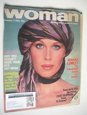 <!--1981-11-07-->Woman magazine - Joanna Lumley cover (7 November 1981)