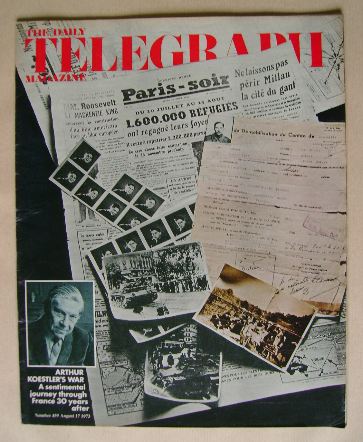 The Daily Telegraph magazine - Arthur Koestler's War cover (17 August 1973)