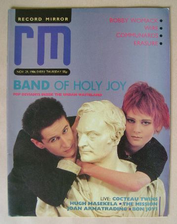 Record Mirror magazine - 29 November 1986