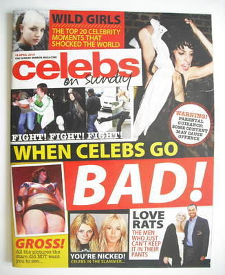 Celebs magazine - When Celebs Go Bad cover (18 April 2010)