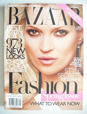 Harper's Bazaar magazine - March 2010 - Kate Moss cover (US Edition)