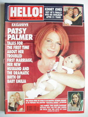 <!--2001-08-28-->Hello! magazine - Patsy Palmer cover (28 August 2001 - Iss