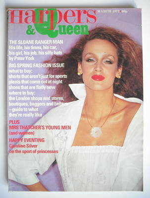 <!--1977-03-->British Harpers & Queen magazine - March 1977 - Jerry Hall co