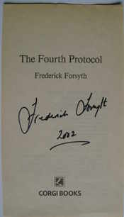 Frederick Forsyth autograph