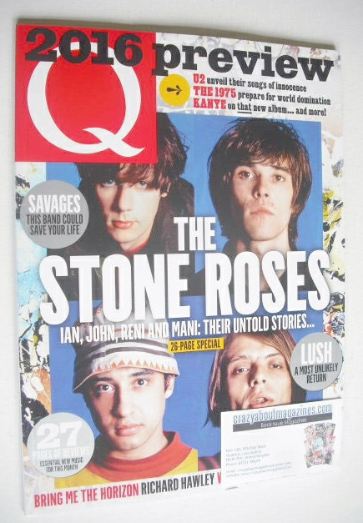 Q magazine - The Stone Roses cover (February 2016)