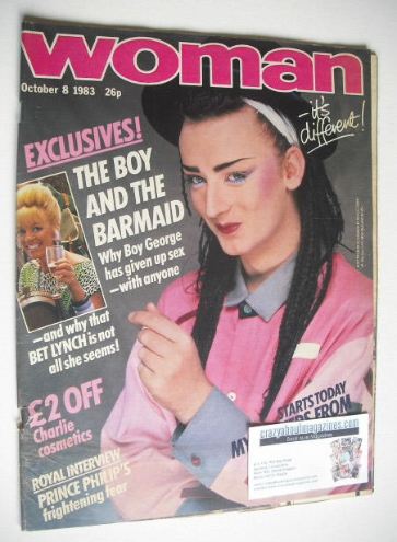 Woman magazine - Boy George cover (8 October 1983)