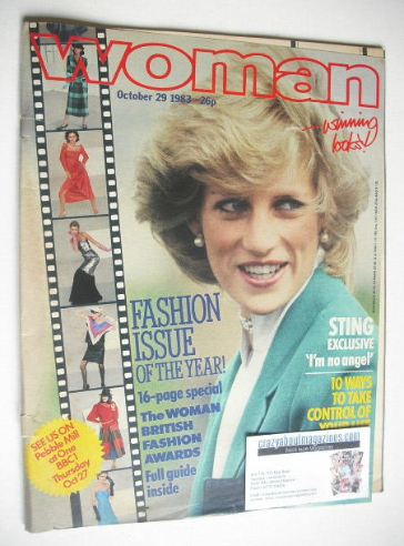 <!--1983-10-29-->Woman magazine - Princess Diana cover (29 October 1983)