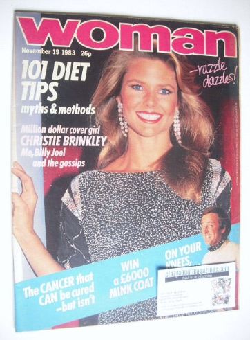 <!--1983-11-19-->Woman magazine - Christie Brinkley cover (19 November 1983