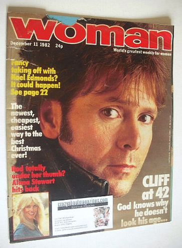 Woman magazine - Cliff Richard cover (11 December 1982)