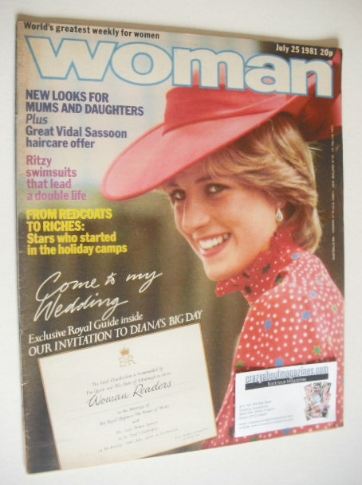 <!--1981-07-25-->Woman magazine - Princess Diana cover (25 July 1981)