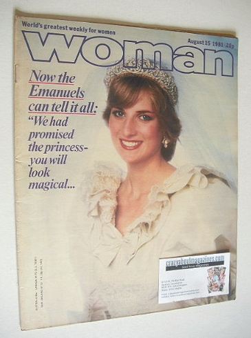 Woman magazine - Princess Diana cover (15 August 1981)
