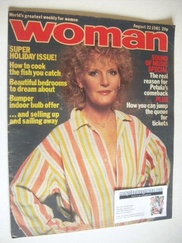 Woman magazine - Petula Clark cover (22 August 1981)