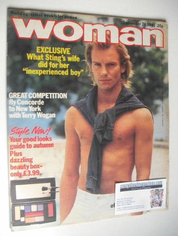 Woman magazine - Sting cover (26 September 1981)
