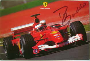 Rubens Barrichello autograph