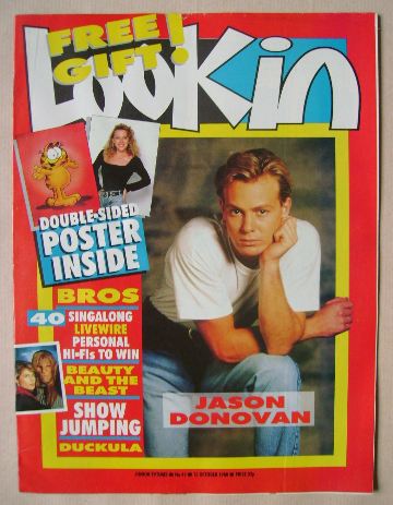Look In magazine - Jason Donovan cover (15 October 1988)