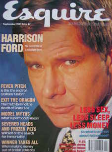 Esquire magazine - Harrison Ford cover (September 1993)