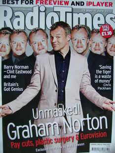 Radio Times magazine - Graham Norton cover (29 May - 4 June 2010)