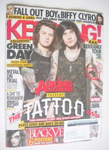 Kerrang magazine - Asking Alexandria cover (5 March 2016 - Issue 1609)