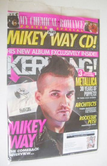 Kerrang magazine - Mikey Way cover (12 March 2016 - Issue 1610)
