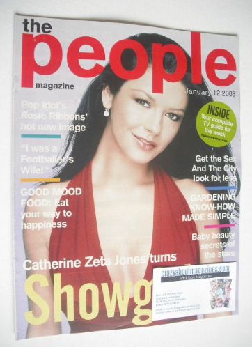 The People magazine - 12 January 2003 - Catherine Zeta Jones cover