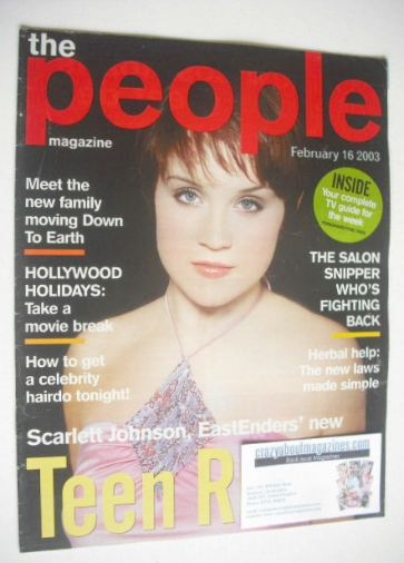 The People magazine - 16 February 2003 - Scarlett Johnson cover