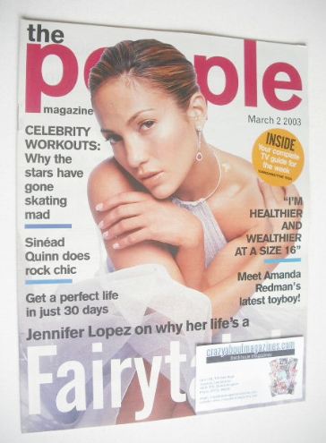 The People magazine - 2 March 2003 - Jennifer Lopez cover